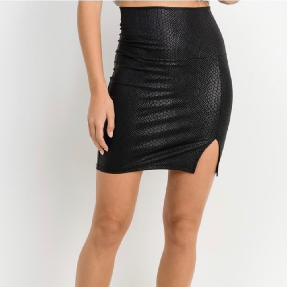 Vegan Python skirt